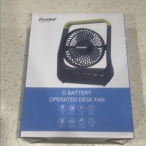 Gazele D Battery Operated Desk Fan